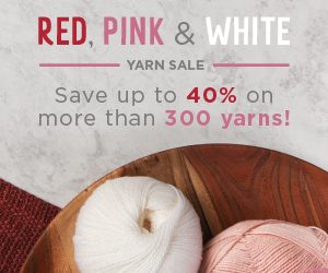 Valentine’s Yarn Sale! 40% Off Red, White, Pink Yarn