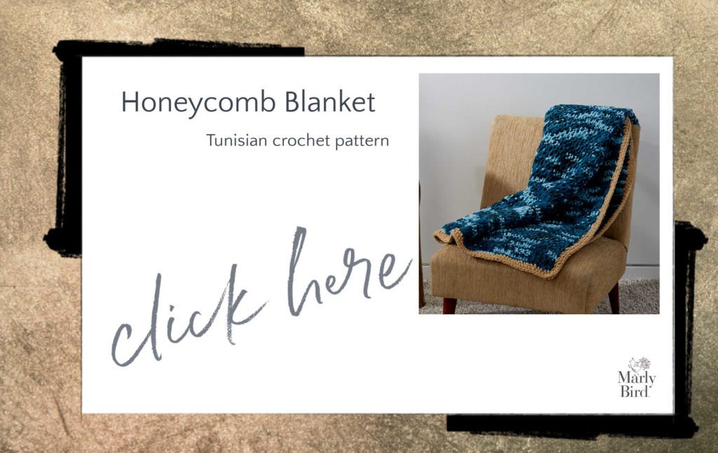 bulky yarn tunsian crochet blanket pattern