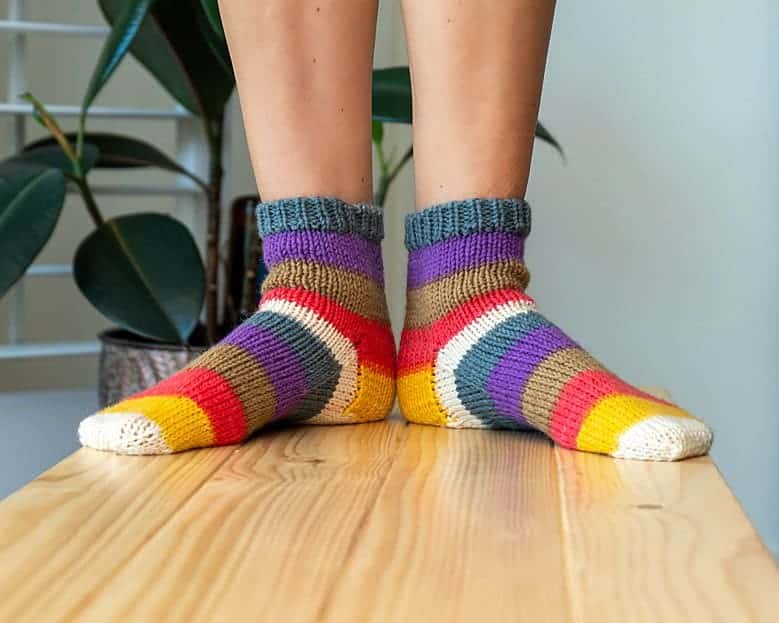 felici knit socks by Briana K Designs