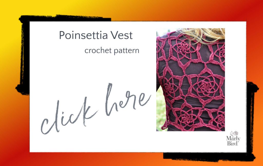 poinsettia vest crochet pattern