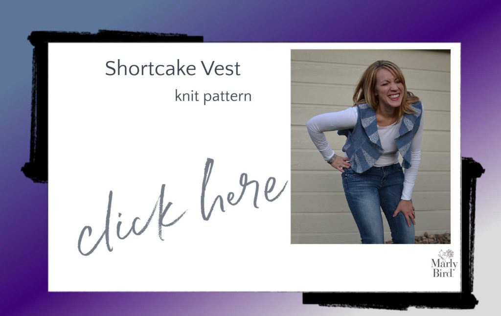 ruffled cropped knit vest pattern