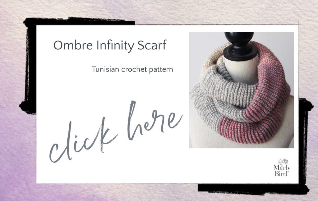 tunisian crochet infinity scarf