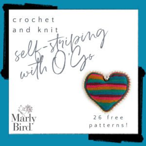 26 Free Self-Striping Patterns Using O'Go Yarn