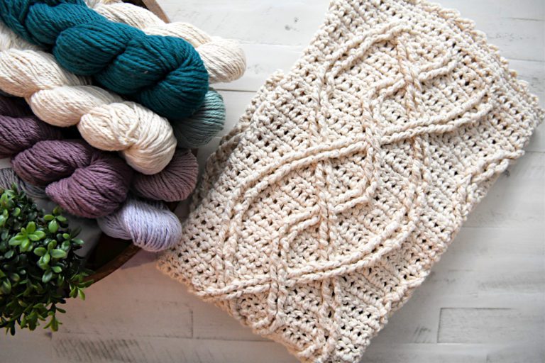 Inishmore Crochet Cable Blanket Pattern | Discover Hidden Cables and ...