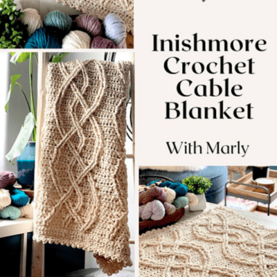 Bulky Crochet Cables Blanket SNEAK PEEK