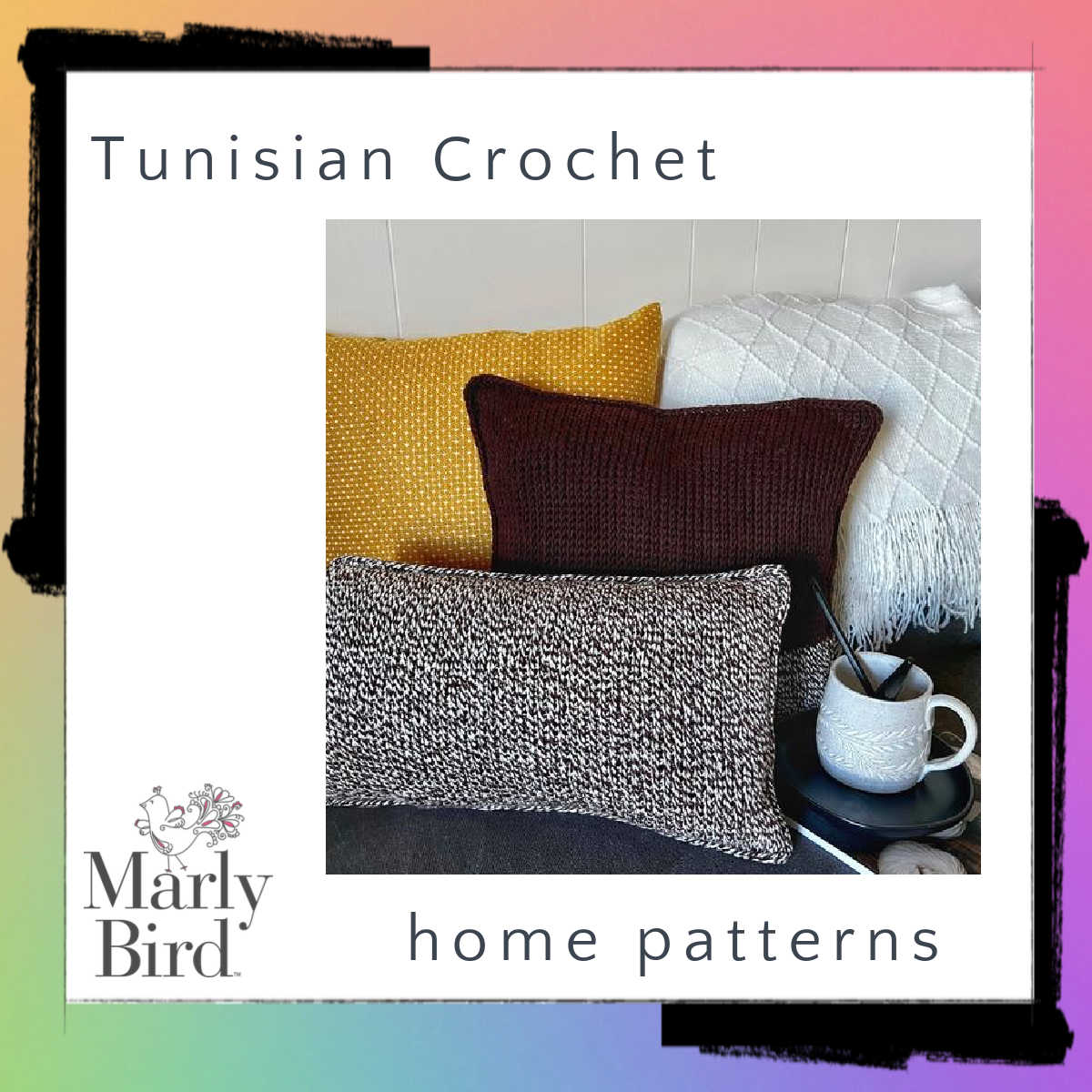 Tunisian crochet home patterns - Marly Bird
