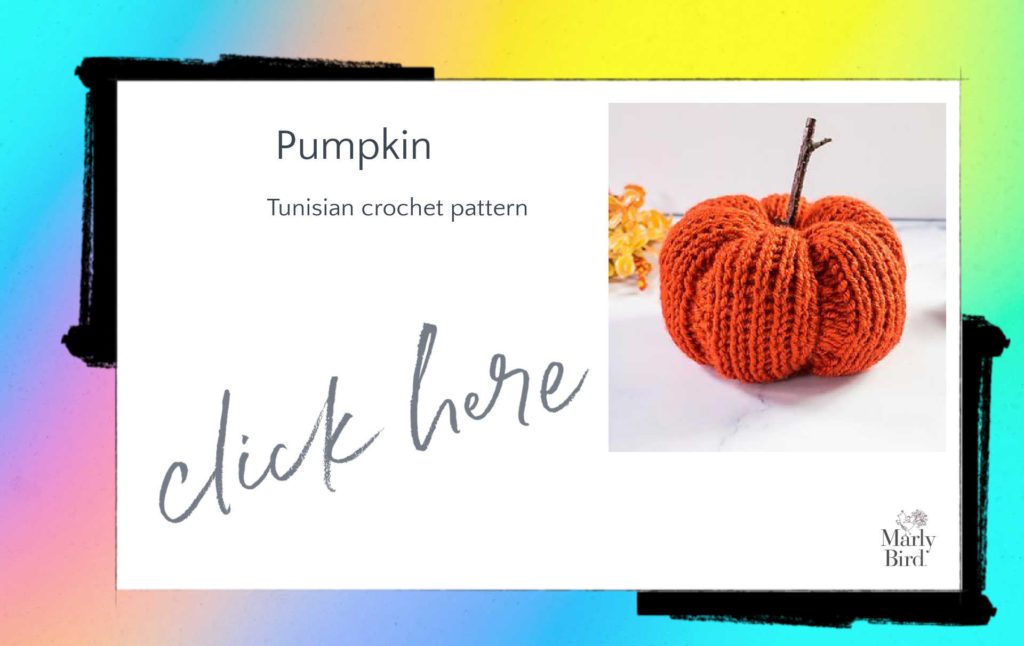 Tunisian crochet pumpkin pattern