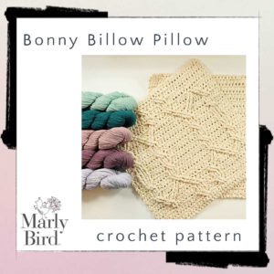 bonny billow crochet cable pillow - Marly Bird