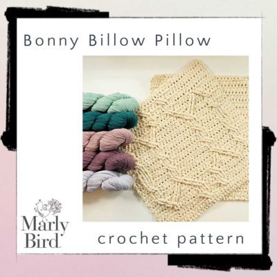 Bonny Billow Crochet Cable Pillow