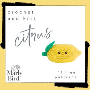 11 Free Citrus Crochet and Knit Patterns - Marly Bird