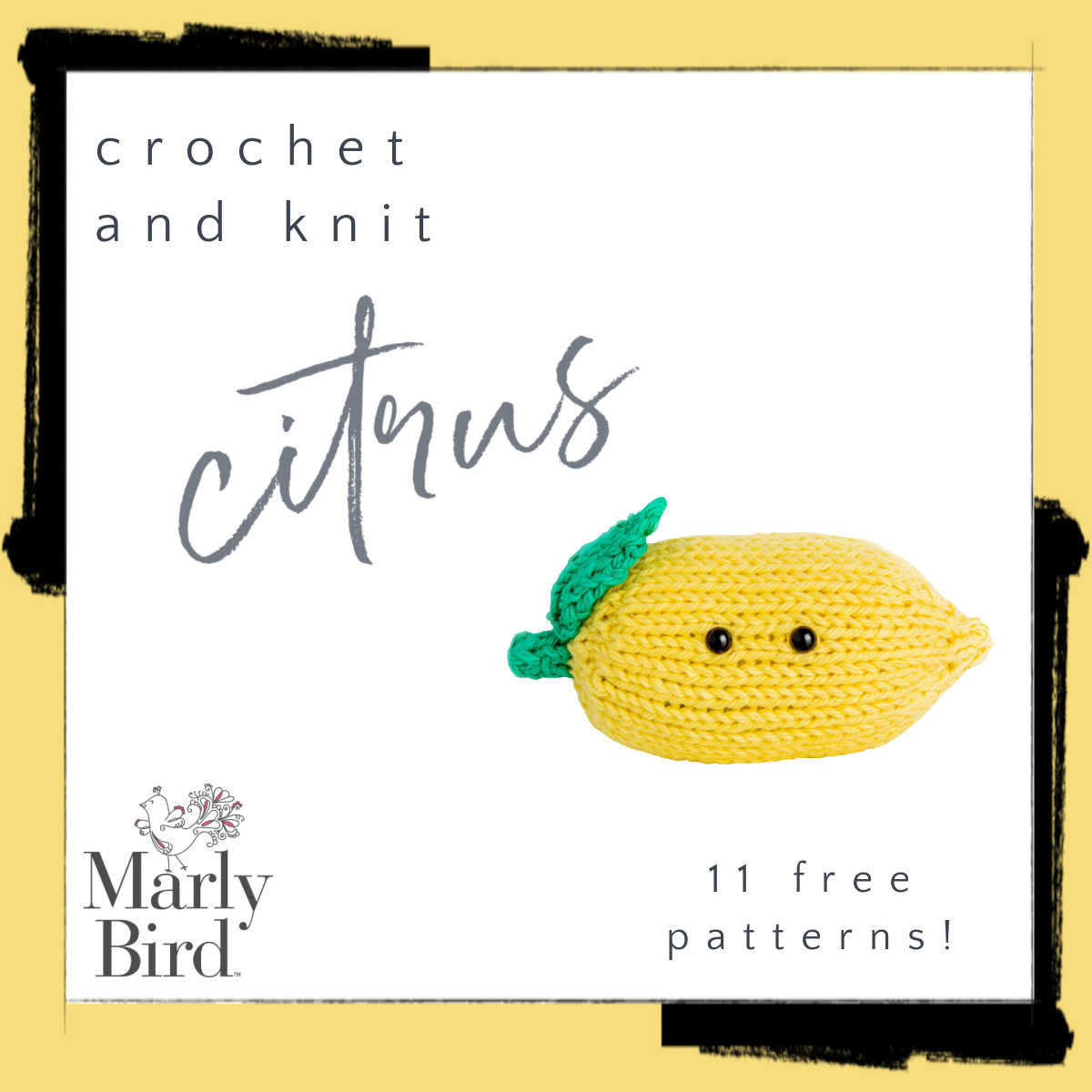 11 Free Citrus Crochet and Knit Patterns - Marly Bird
