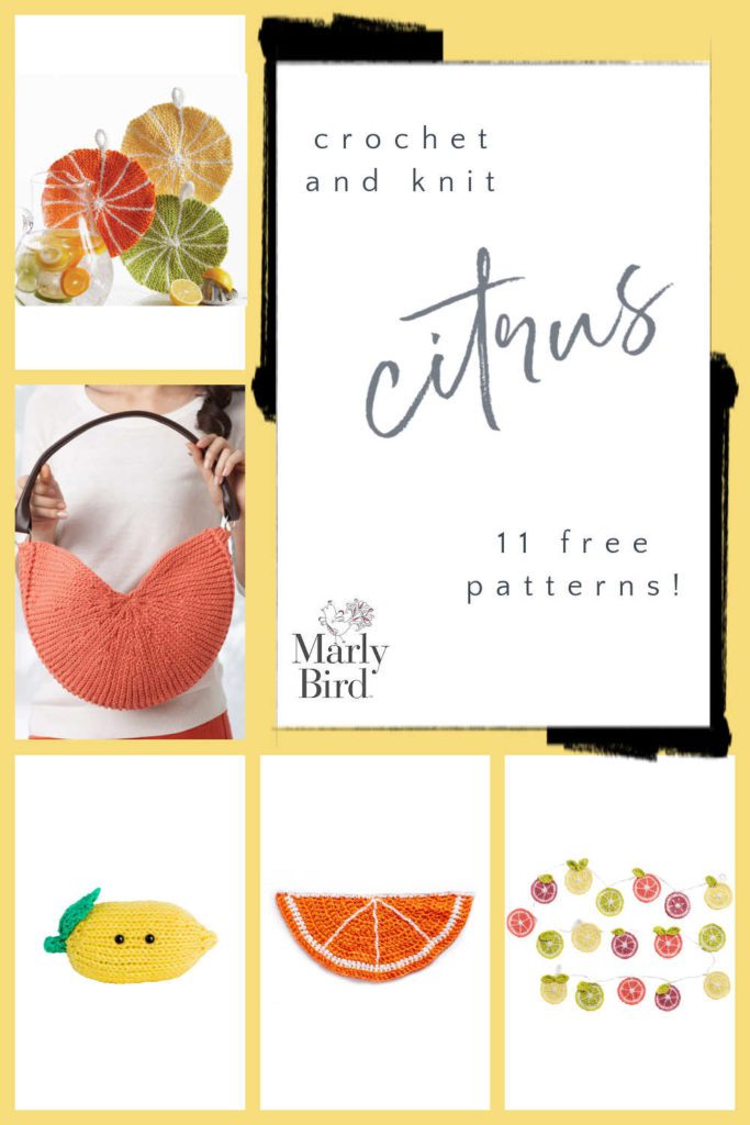 11 Free Citrus Crochet and Knit Patterns