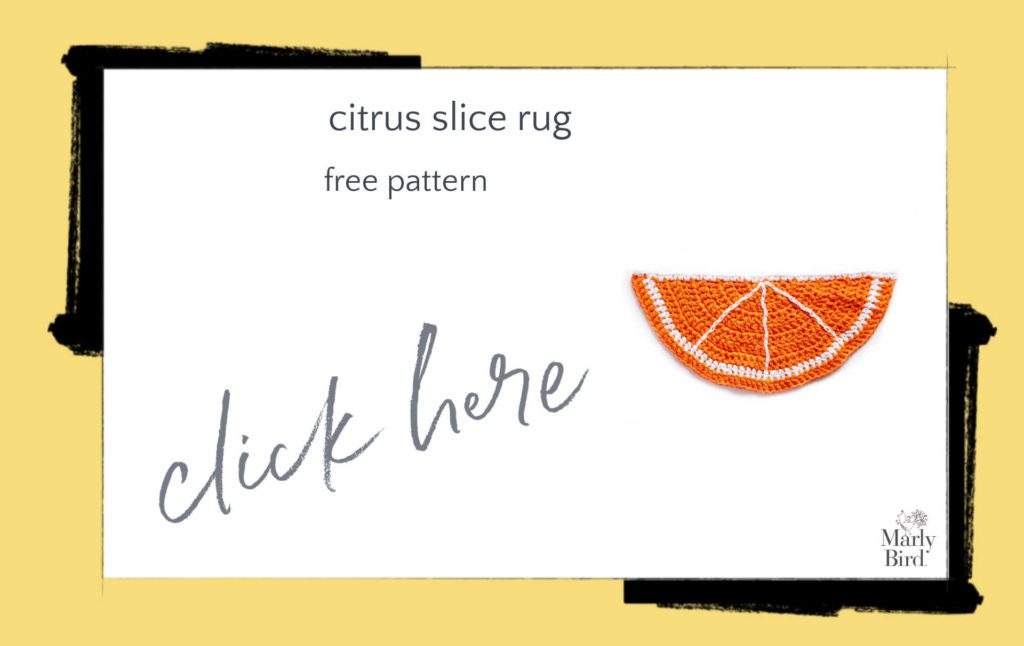 Citrus Slice Rug Free Crochet Pattern