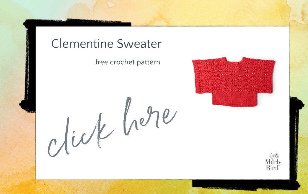 crochet summer sweater free pattern