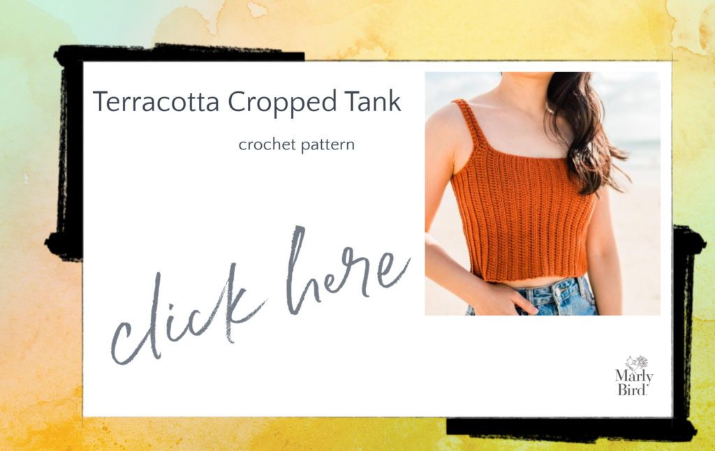 cropped crochet tank top