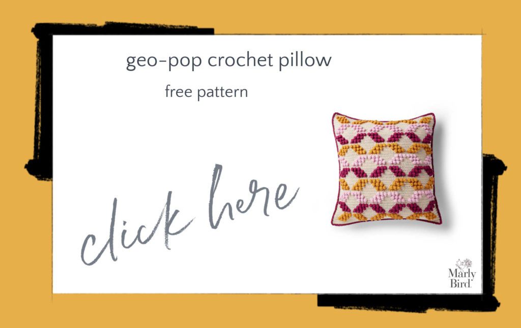 Geo-pop Crochet Pillow Pattern