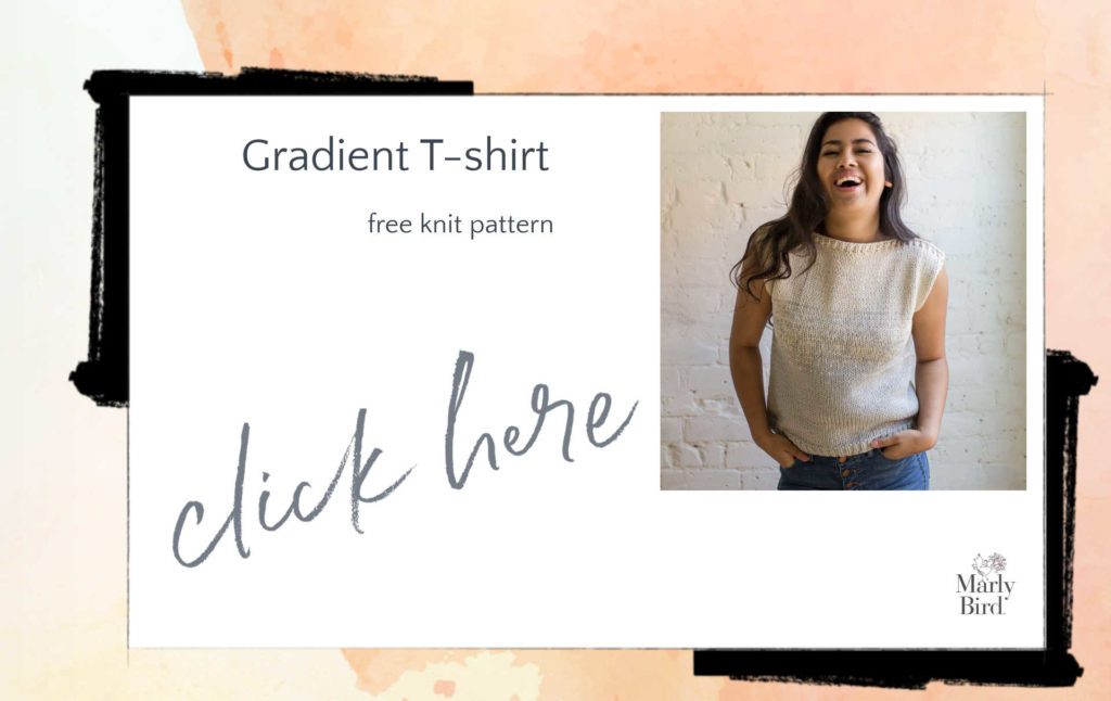 gradient knit t-shirt pattern