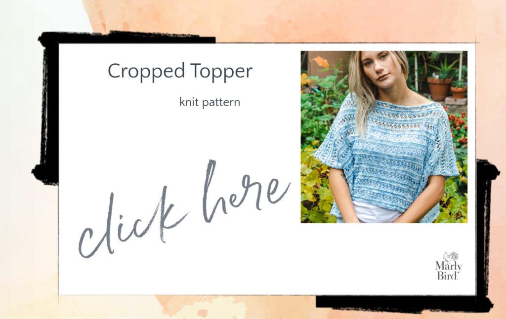 Knit crop top pattern