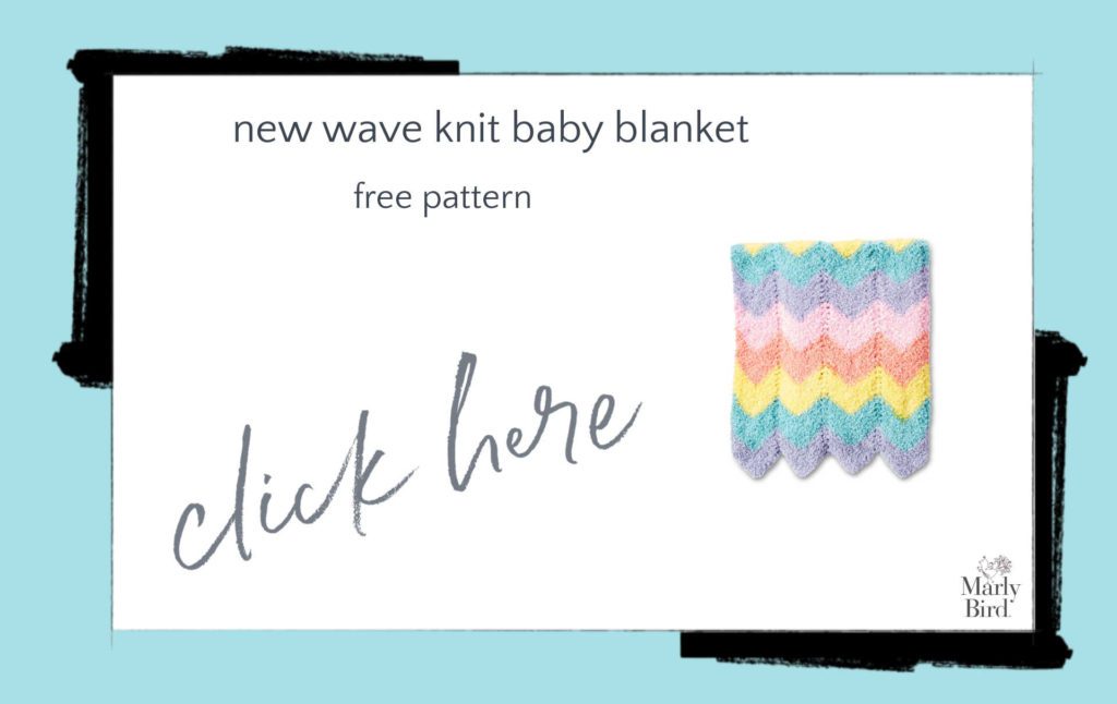 New Wave Knit Baby Blanket Free Knitting Pattern