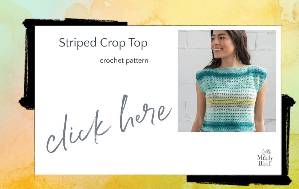striped crochet crop top pattern