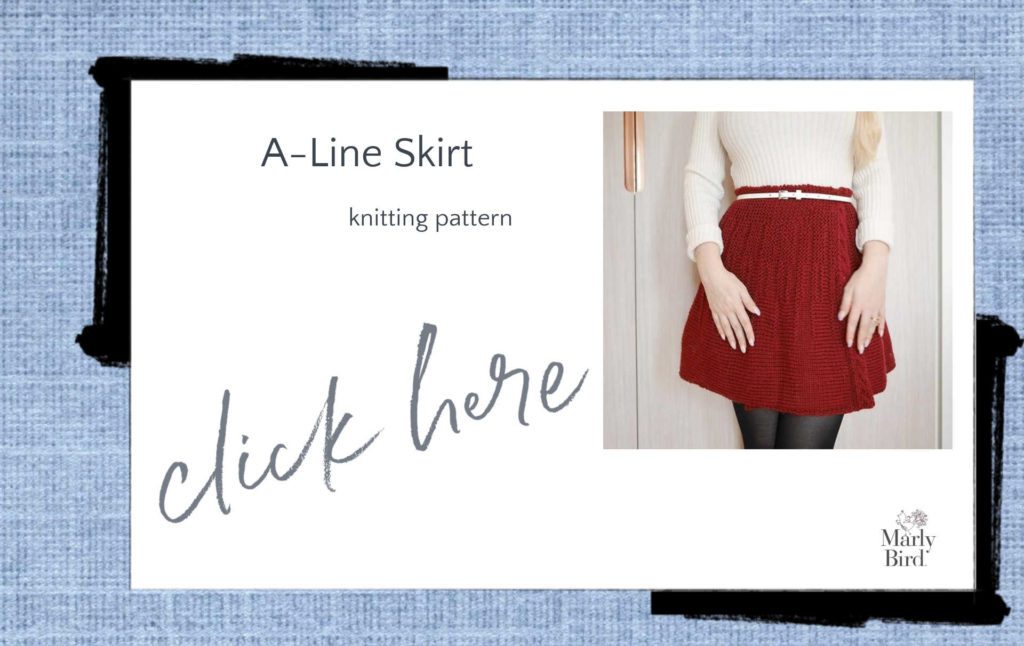 aline knit skirt patterns