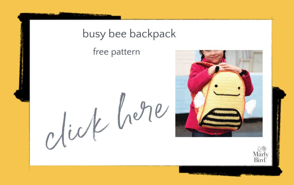 Busy Bee Backpack Free Crochet Pattern