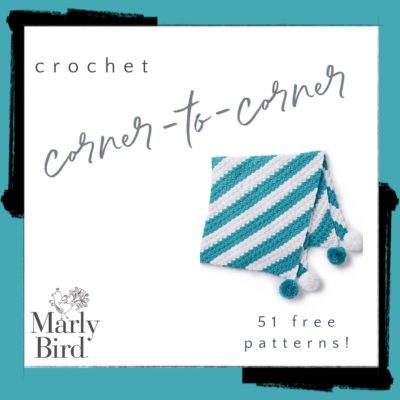 51 Free Crochet Corner-to-Corner Patterns
