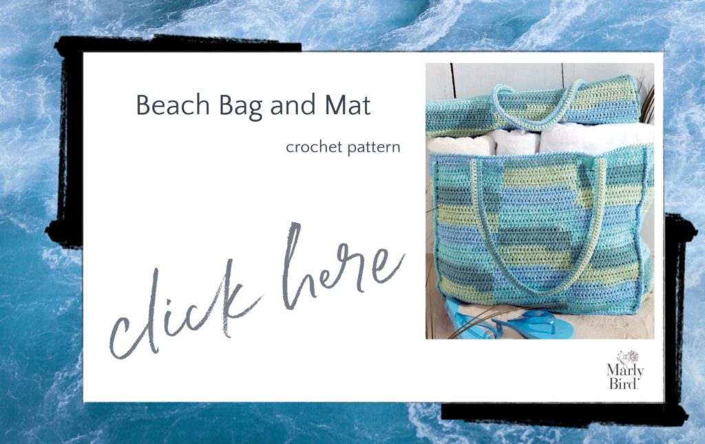 Crochet beach bag and mat convertible patterns