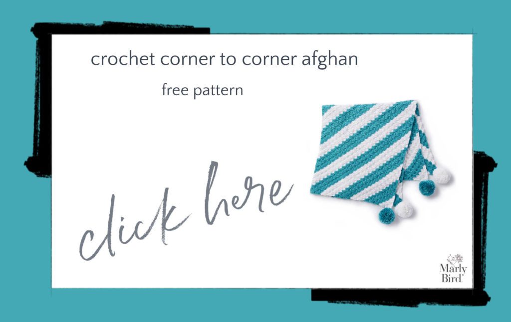 Crochet Corner to Corner Afghan Free Crochet Pattern- Free Digital Pattern - Marly Bird