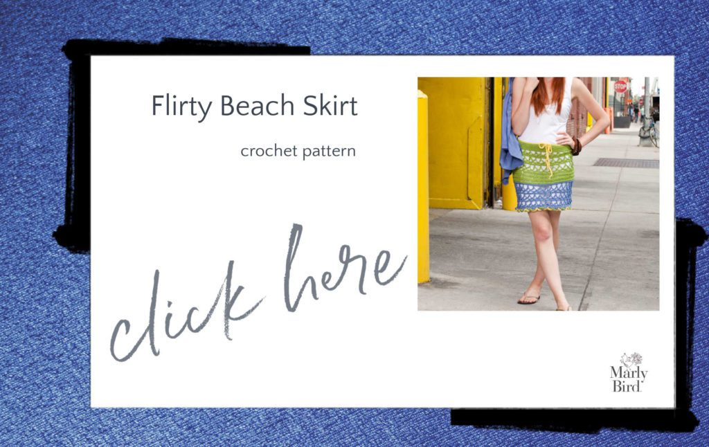 flirty summer beach skirt crochet pattern