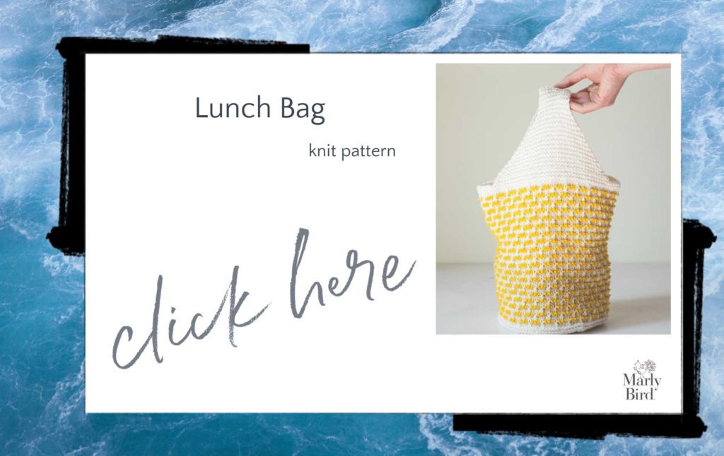 knit lunch bag