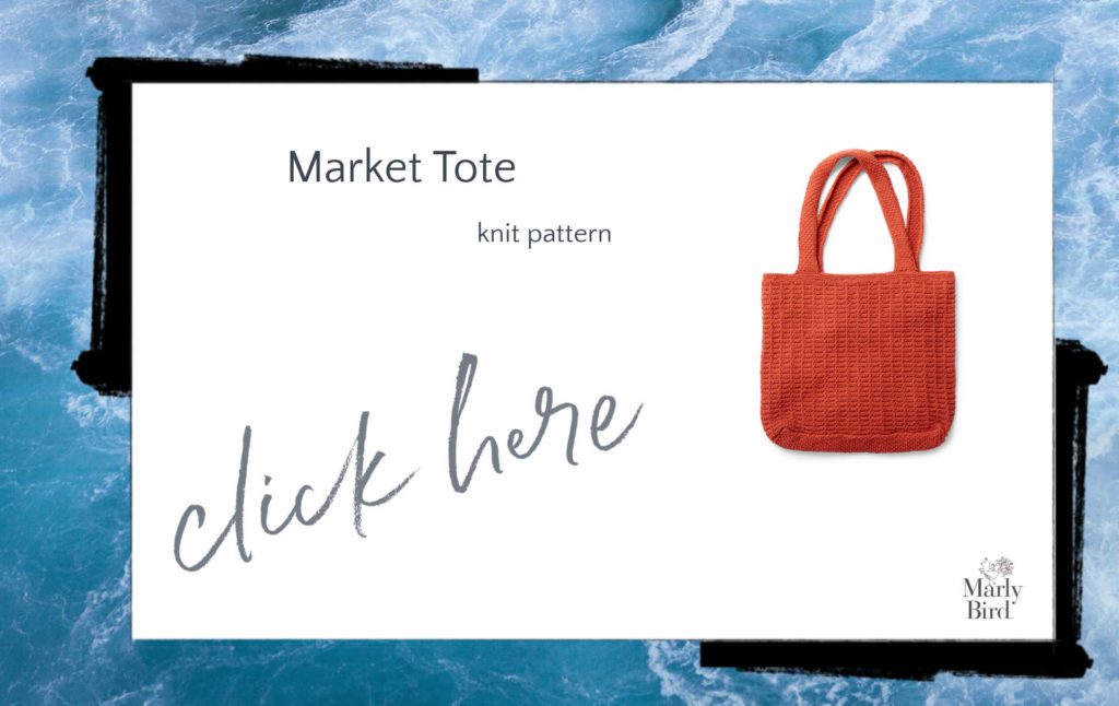 knit market tote pattern
