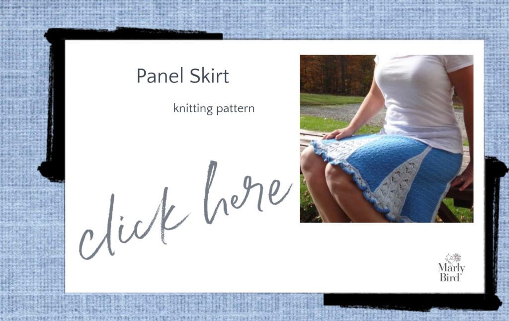knit panel skirt pattern