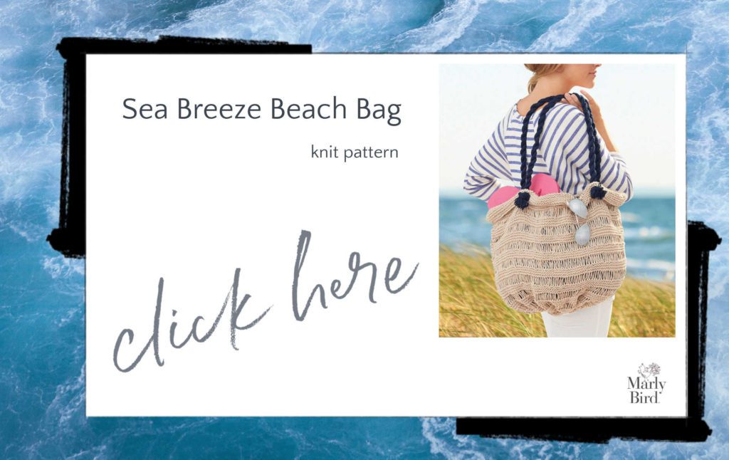 sea breeze knit beach bag