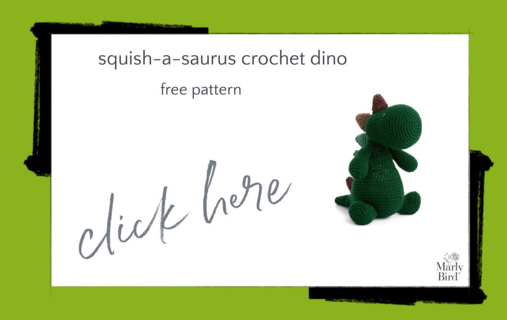 Squish-a-Saurus Crochet Dino Free Crochet Pattern