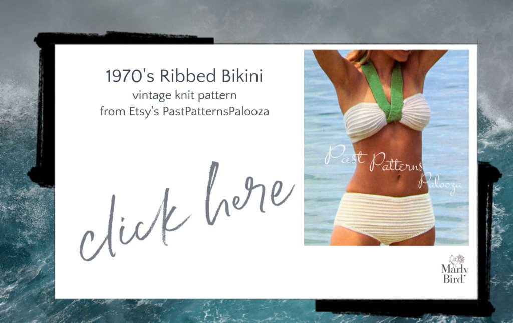 1970 knit bikini pattern