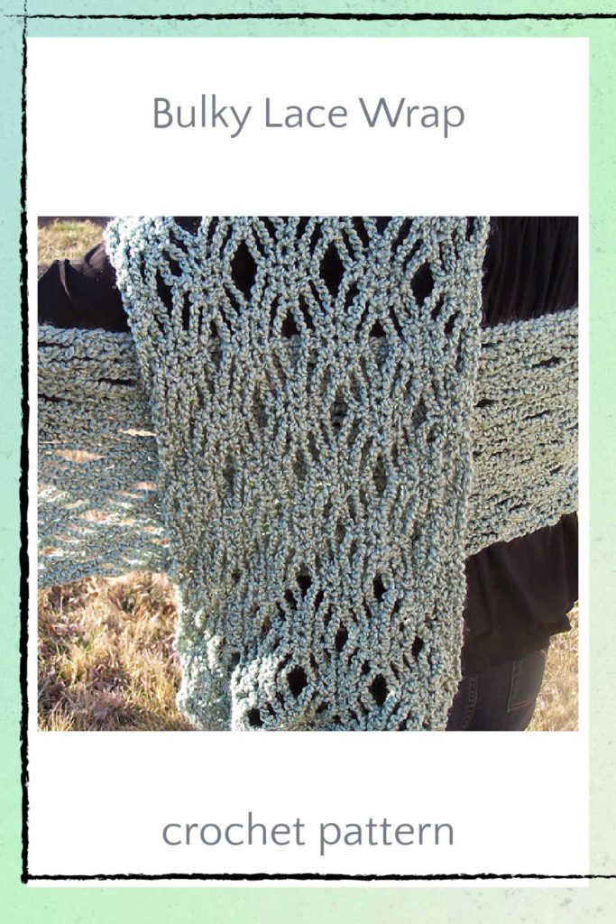 bulky crochet prayer shawl pattern