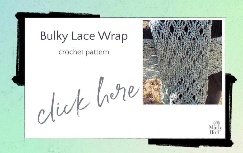 bulky lace wrap crochet pattern