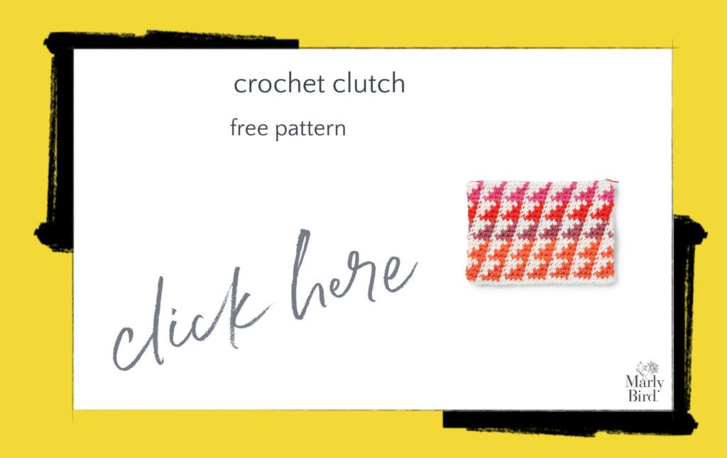 Crochet clutch free pattern