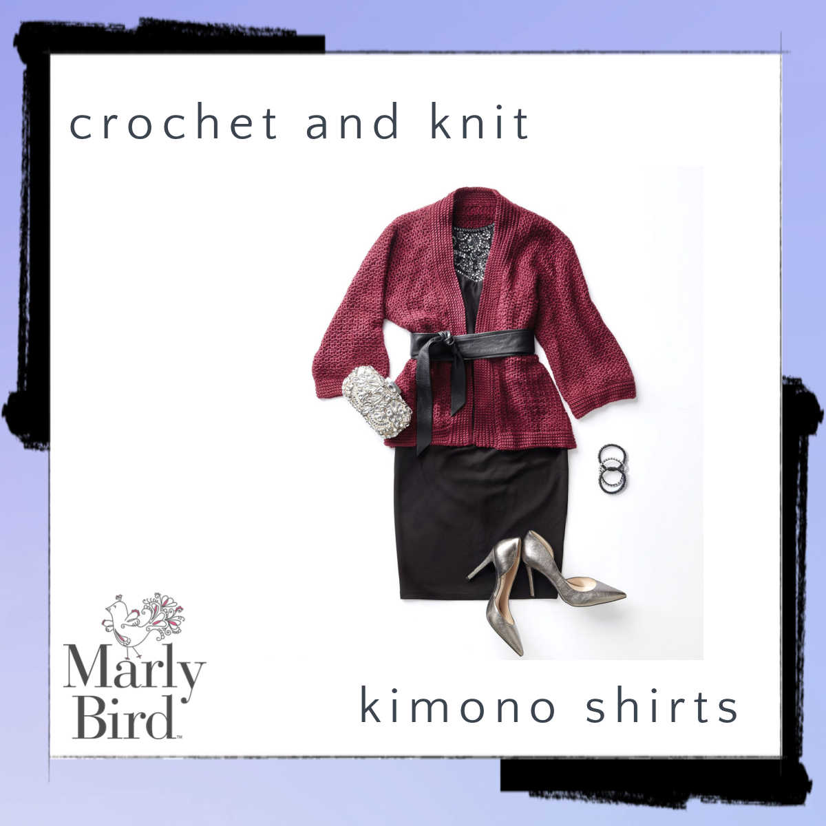 knit and crochet kimono shirts patterns - Marly Bird