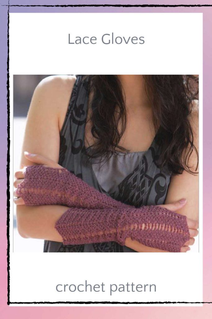 crochet lace gloves