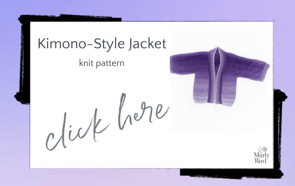 kimono knit jacket pattern