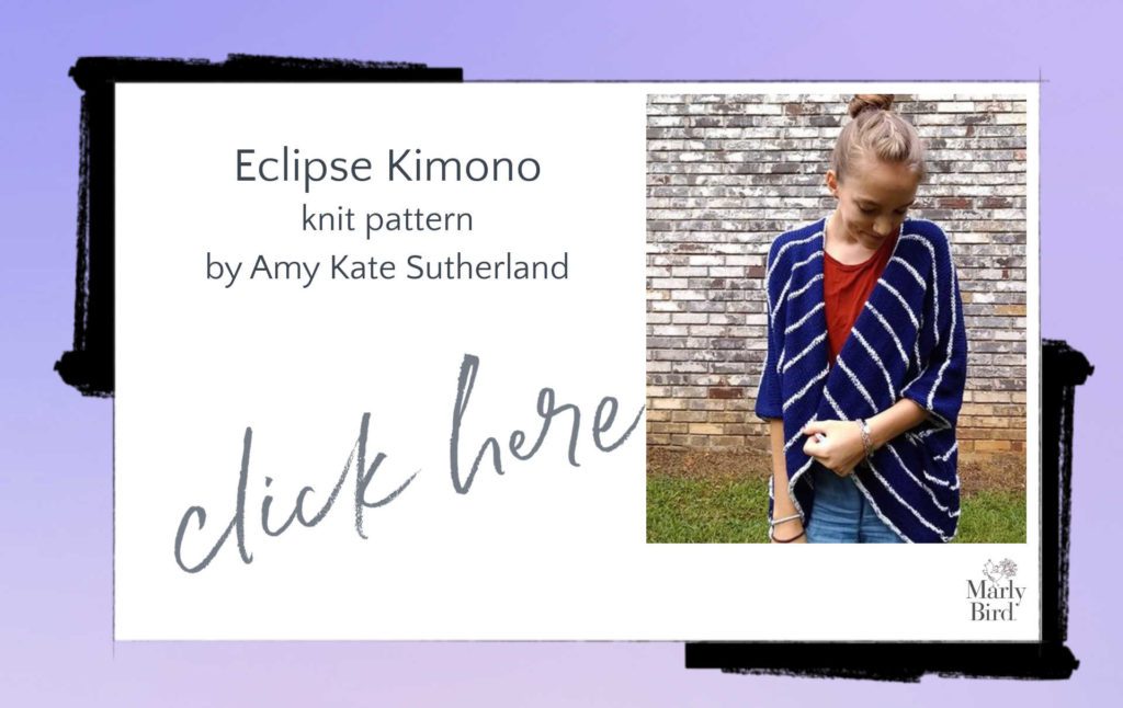 Eclipse Kimono knit pattern