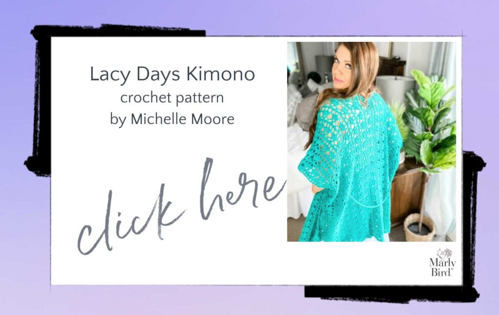 Lacy Days lace crochet kimono pattern