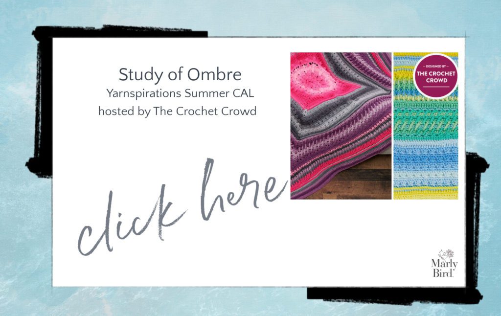 study of ombre crochet blanket CAL