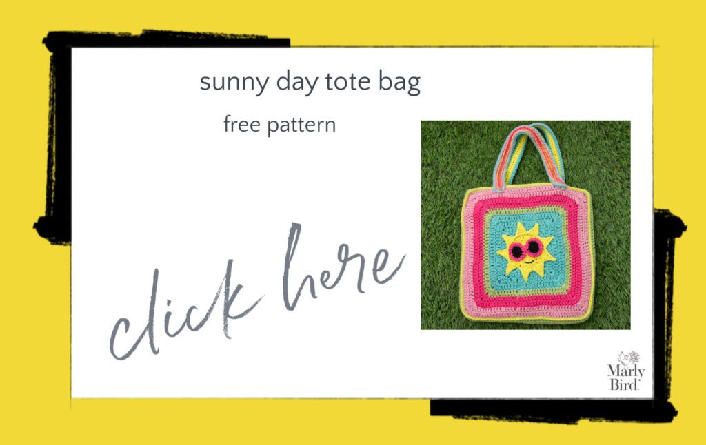 Sunny Day tote bag free pattern