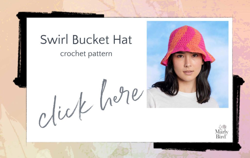 swirl bucket hat free crochet pattern