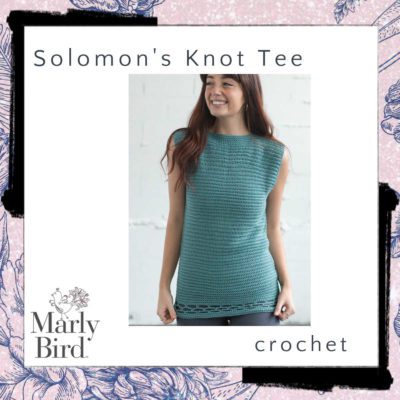 Adorable Crochet Solomon’s Knot Tee Pattern