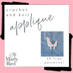 Free Applique Patterns to Crochet and Knit - Marly Bird