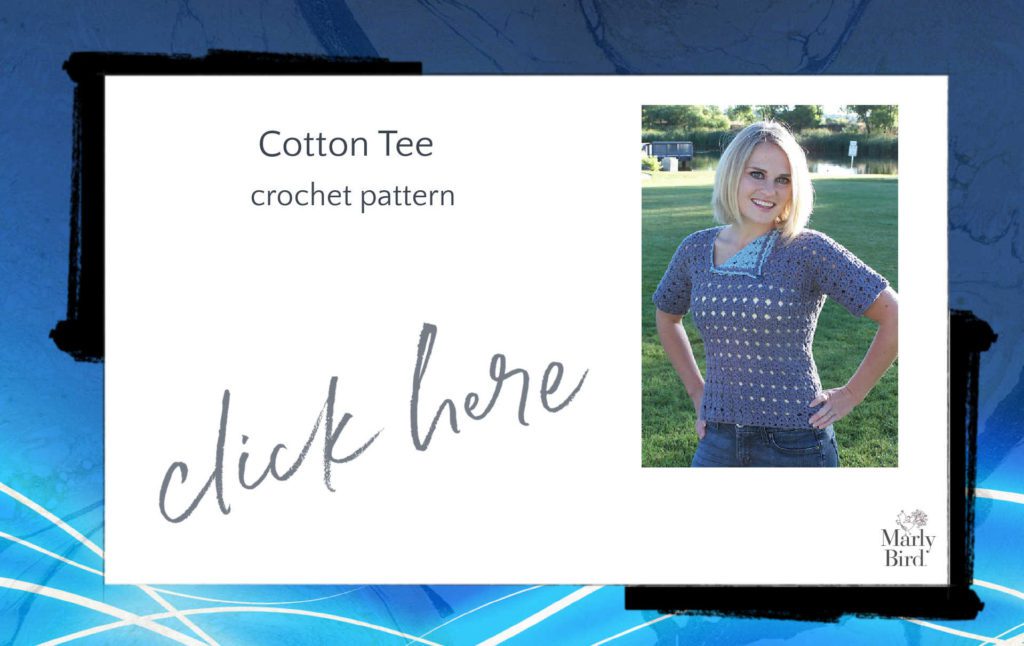 cotton crochet tee
